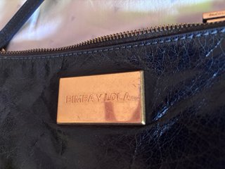 Bolso Bimba y Lola piel envejecida negro