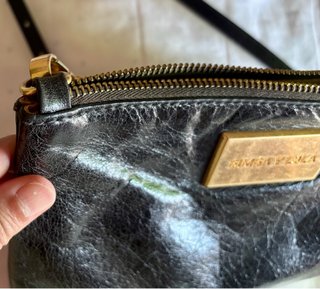 Bolso Bimba y Lola piel envejecida negro