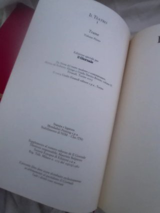 il Teatro - trame vol. 1 e 2