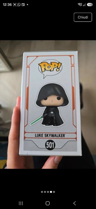 Funko Pop Star Wars Luke Skywalker 501 Glows