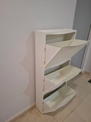Zapatero Ikea Blanco Plástico