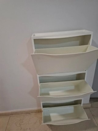 Zapatero Ikea Blanco Plástico