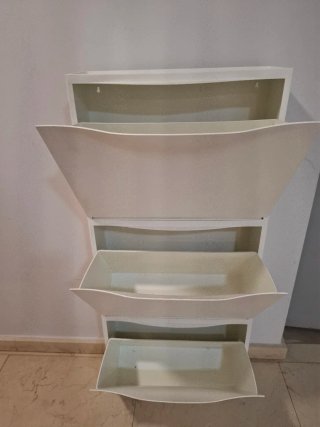 Zapatero Ikea Blanco Plástico