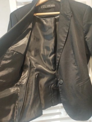 Traje pantalón negro Zara Talla XL y 46