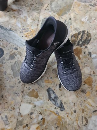 Zapatillas Skechers Mujer Negro/Gris