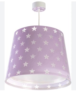 Lámpara infantil Dalber estrellas lila