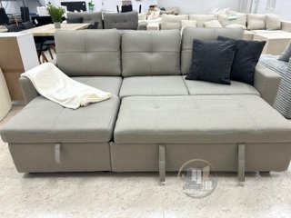 Sofá cama chaise longue con arcón