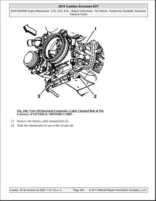 Manual Taller Cadillac Escalade 2010