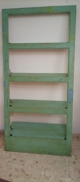 Estantería expositor vintage madera 1.95x0.95