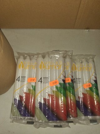 6 Paquetes de Velas Multicolor