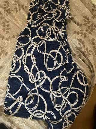 Pantaloni estivi C.E.M. blu con fantasia