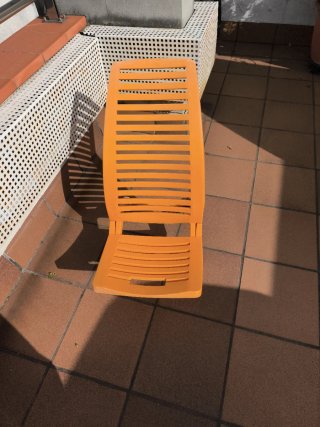 Silla de playa plegable naranja No la envio