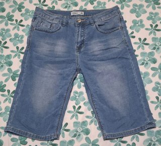 RUNBOY Pantalón Corto Vaquero Talla M/38