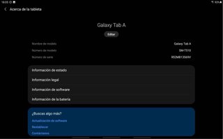Tablet Samsung Galaxy Tab A Negra