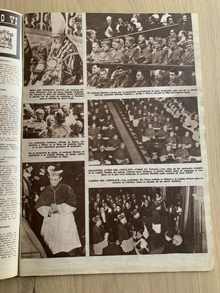 Revista ¡Hola! Elección Pablo VI como Papa 1963