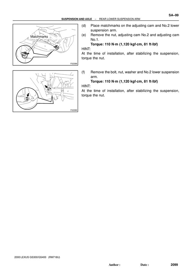 Manual Taller Lexus GS300/GS400 2000