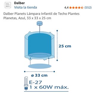 Lámpara Infantil Dalber Espacio