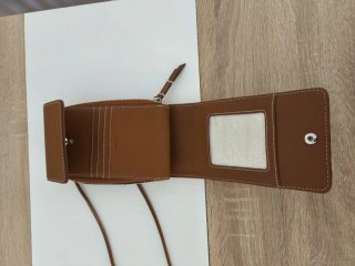 Bolso de paja y piel