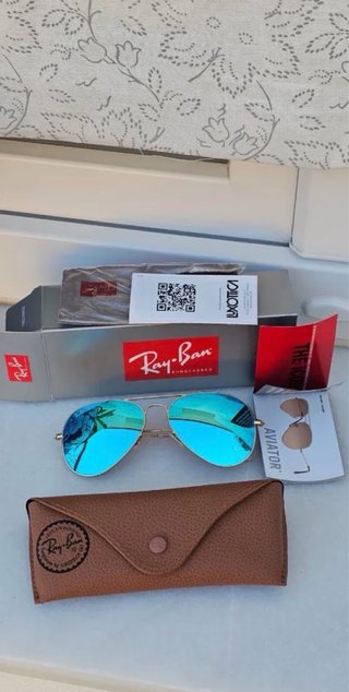 Gafas Aviator RB3025 Azul Dorado