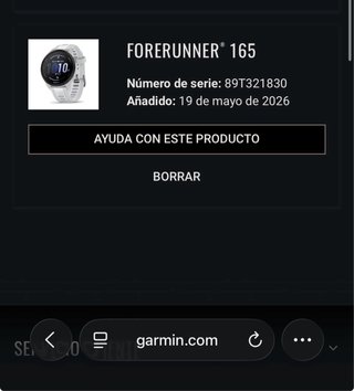 Garmin Forerunner 165 Blanco