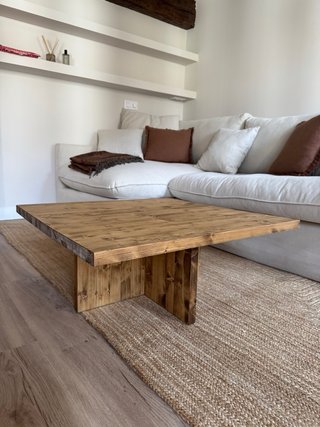 Mesa de centro Tena DECOWOOD madera oscura