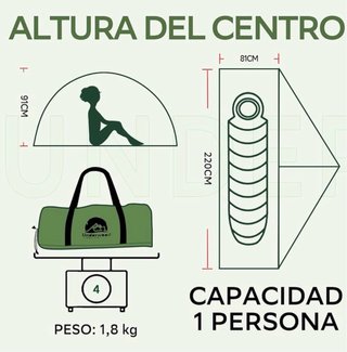 Tienda campaña ultra ligera Underwood