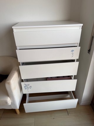 Cómoda Malm 6 cajones Ikea
