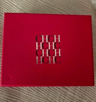 Charm Carolina Herrera CH Bolso Llavero Oro Rojo