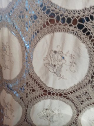 Copriletto vintage fatto a mano