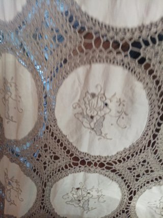Copriletto vintage fatto a mano