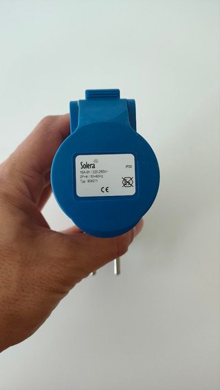 Adaptador Industrial Solera Schuko a CETAC