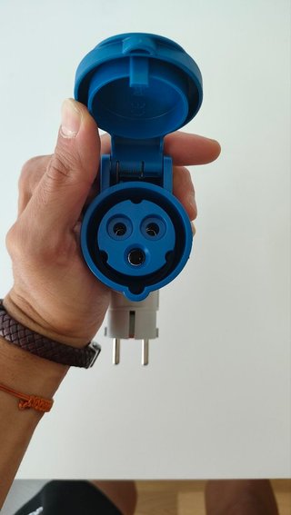 Adaptador Industrial Solera Schuko a CETAC