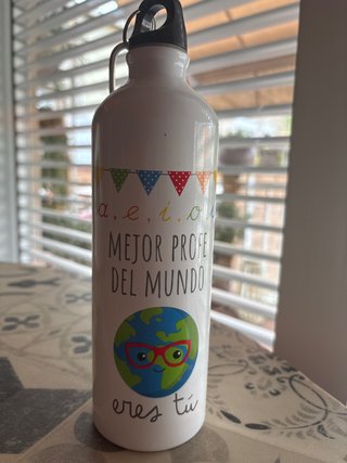 Botella Agua Mejor Profe del Mundo