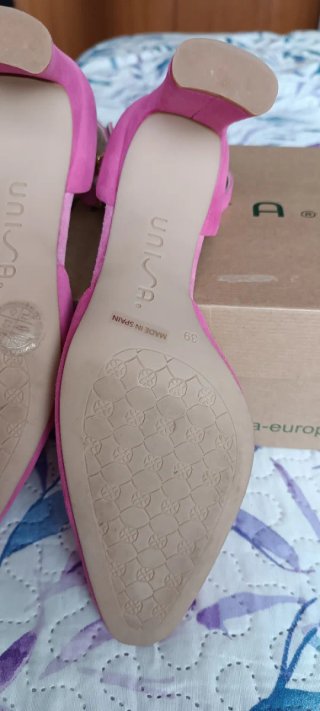 Zapatos tacón Unisa rosas