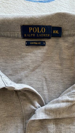 Polo Manga Larga Gris - Talla XXL Hombre