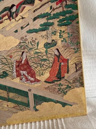 Stampa su carta riproduzione Genji Monogatari