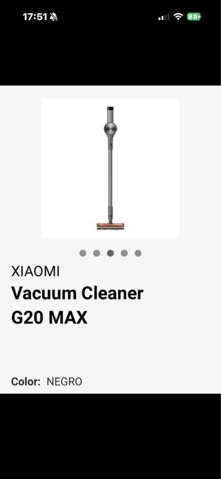 Aspirador Xiaomi G20 MAX Negro