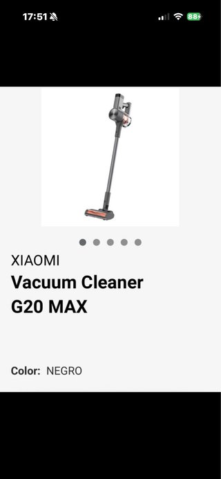 Aspirador Xiaomi G20 MAX Negro