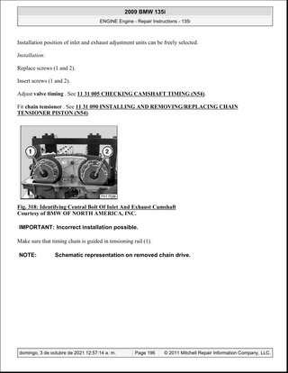 Manual Taller BMW 135i 2009