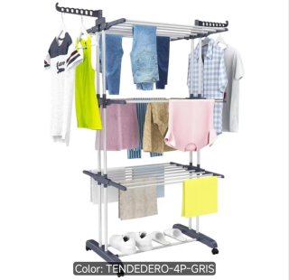 Tendedero Plegable Ropa 4 Niveles