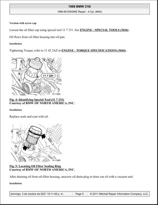 Manual Taller BMW 318i M44 96-99