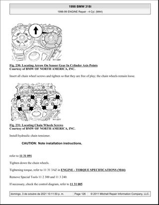 Manual Taller BMW 318i M44 96-99