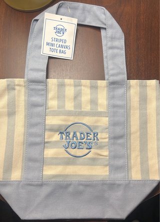 Borsa Trader Joe's Mini Canvas Tote Bag