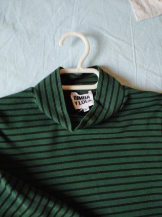 Jersey Bimba y Lola rayas verde y negro