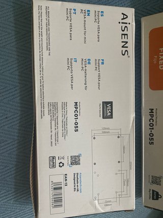 Supporto VESA Aisens per Mini PC MPC01-055