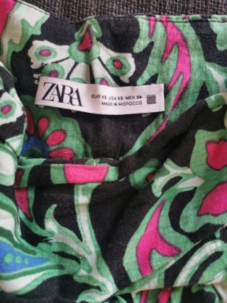 Falda estampada multicolor