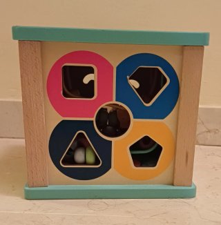Cubo de madera actividades Montessori