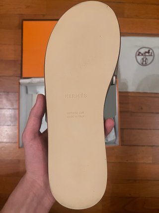 Ciabatte Hermes Blu/Grigio