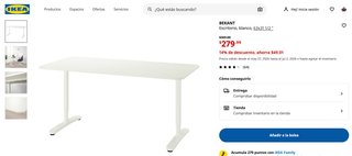 Escritorio BEKANT y Silla JÄRVFJÄLLET IKEA