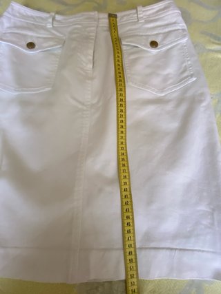Falda blanca talla XL